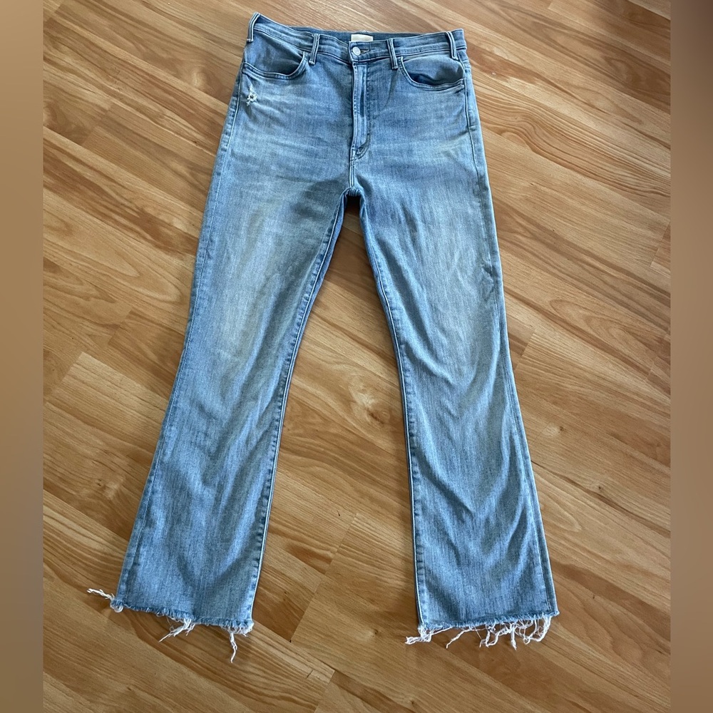 Awesome Mother Denim The Hustler Ankle Fray in Knock on Wood - Sz 32